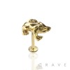 FROG SHAPE 316L SURGICAL STEEL CARTILAGE BARBELL (ANIMAL)(REPTILE)